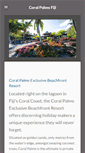 Mobile Screenshot of coralpalmsfiji.com